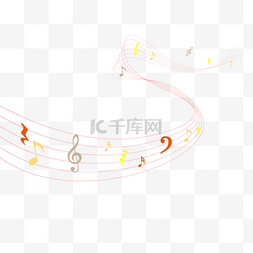 音符图片_五线谱音符