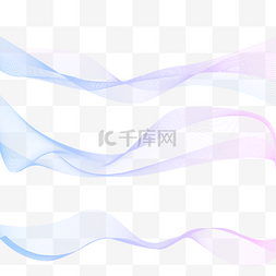 蓝色曲线渐变图片_不规则渐变科技线条