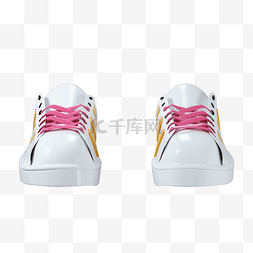 C4D白色运动鞋板鞋模型