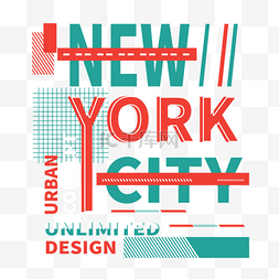 红色印刷图片_new york city创意t恤印刷