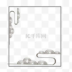 矢量中国风古典边框素材