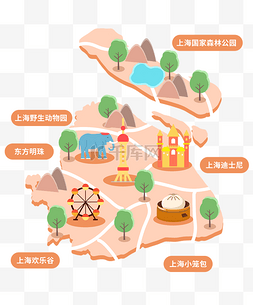 旅游攻略图片_上海旅游景点地图