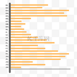 小图标图片_黄色直线图表插图