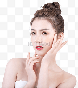 美女彩妆广告模特图片_美女女孩人像医疗美容