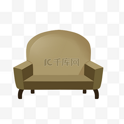 棕色的椅子图片_棕色的家具椅子插画
