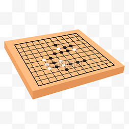 黄色围棋棋盘