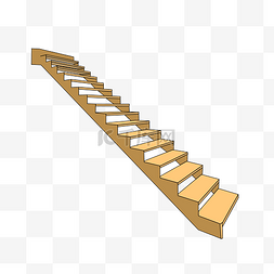 楼梯建筑装饰插画
