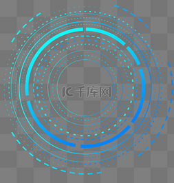 科技感蓝色线圈
