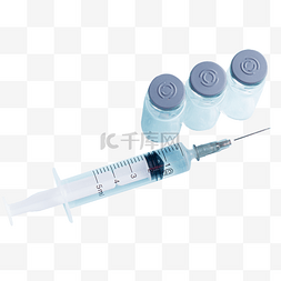 针筒水彩图片_疫苗药瓶注射医疗针筒