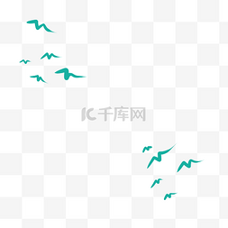 剪影海鸥图片_飞翔的海鸥