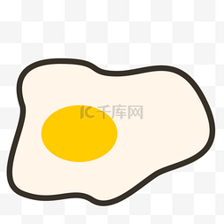 卡通鸡蛋饼零食图标