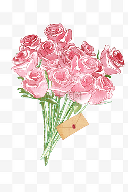 玫瑰花展板图片_情人节玫瑰花