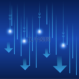 蓝色商务科技箭头