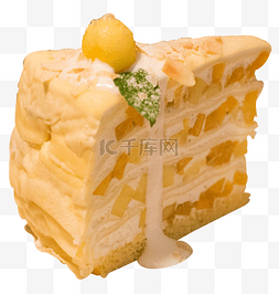 芒果蛋糕图片_千层蛋糕