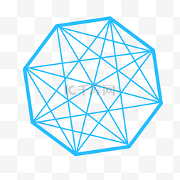 多边形几何元素图标