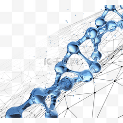 面具图片_玻璃质感dna序列3d元素