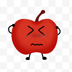 红色苹果图片_拟人红色苹果