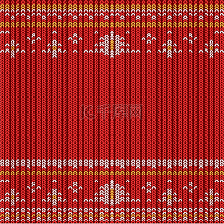 圣诞红色针织平铺纹理平安夜
