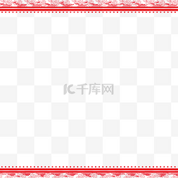 中国红祥云中式标题框