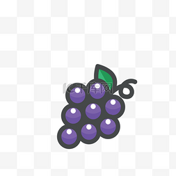 新鲜水果图片_蓝色的葡萄免抠图