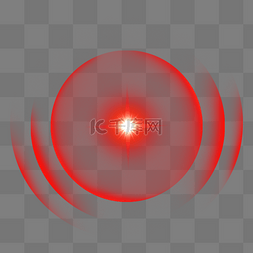 红色光晕图片_红色透明感圆形太阳光效