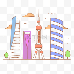 线性高楼大厦图片_上海线性建筑