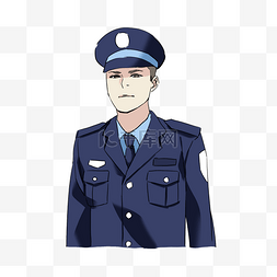 中国风文案框图片_英俊帅气的男警察