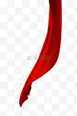 红色丝质绸缎