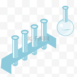 医疗器械蓝色图片_卡通的蓝色实验仪器