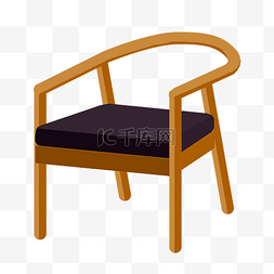 休闲椅子靠椅插画