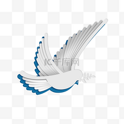 international day of peace蓝色翅膀的和