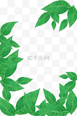 绿色茶叶底纹