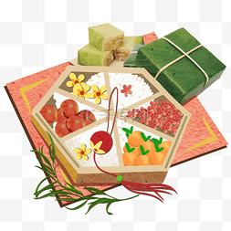多格图片_越南农历新年多格餐盒