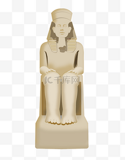 古埃及法老像