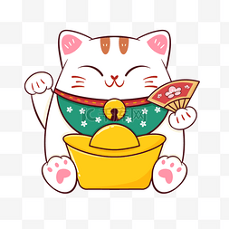 可爱日本卡通招财猫