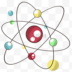 化学的分子图片_化学仪器分子插画