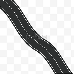 弯曲图片_黑色玩具车跑道赛道公路城市弯曲