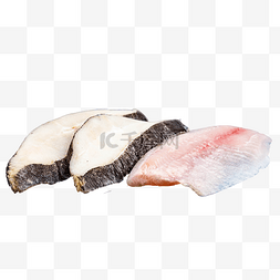 新鲜海鱼图片_新鲜鳕鱼块