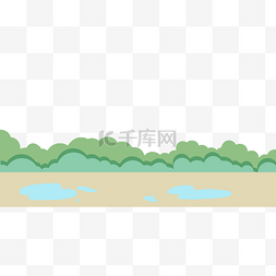 灰砖地面图片_坑洼不平的地面插画