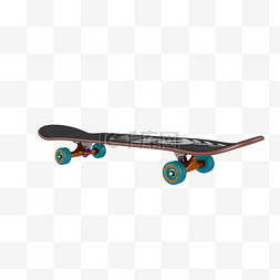 C4D彩色运动滑板