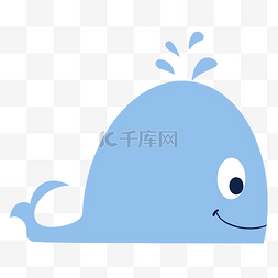 可爱动物卡通鲸鱼