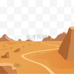 沙漠中的路人图片_沙丘荒漠沙漠