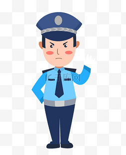 腊八警察节图片_执勤的警察人物