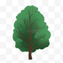 植树节绿色卡通图片_绿色植物大树元素