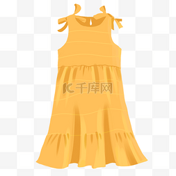 连衣裙图片_黄色连衣裙