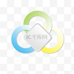 ppt模板图片_环形PPT图标图表