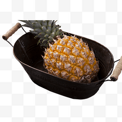 菠萝实物拍摄水果