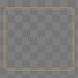 金色国风边框图片_高级简约中国风边框金色边框