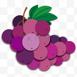 一串紫色的葡萄