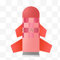 红色火箭图标免抠PNG素材
